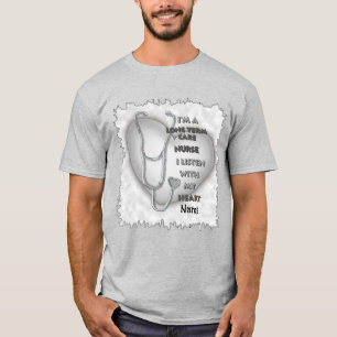 Grey Heart Verpleegkundige Langdurige Zorg T-shirt