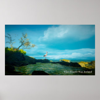 Grey Heron afbeelding voor Poster