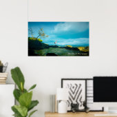 Grey Heron afbeelding voor Poster (Thuiskantoor)