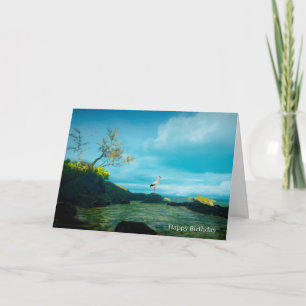 Grey Heron afbeelding voor Verjaardag Wenskaart Kaart