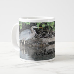 Grey Heron Bird Grote Koffiekop