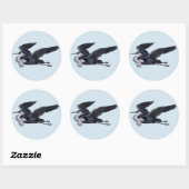 Grey Heron Stickers (Vel)