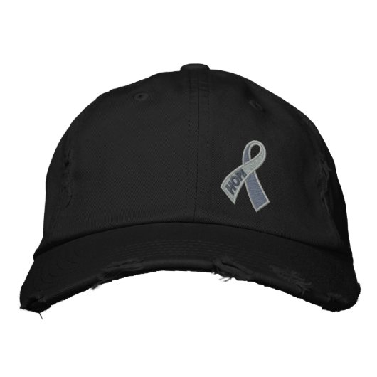 Grey Hope Diabetes Ribbon Awareness Pet (Voorkant)