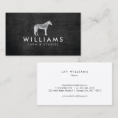 Grey Horse - Boerderij, Boer Rustiek Visitekaartje (Voorkant / Achterkant)