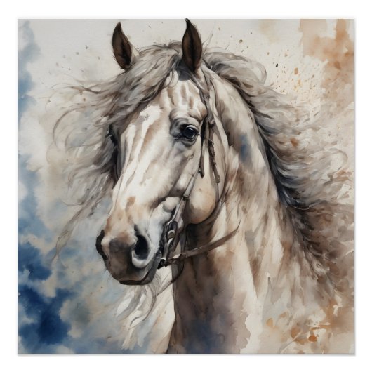 Grey Horse nr. 1 Perfect Poster (Voorkant)