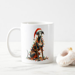 Grey Hound Hond Puppy Kerstmis Koffiemok