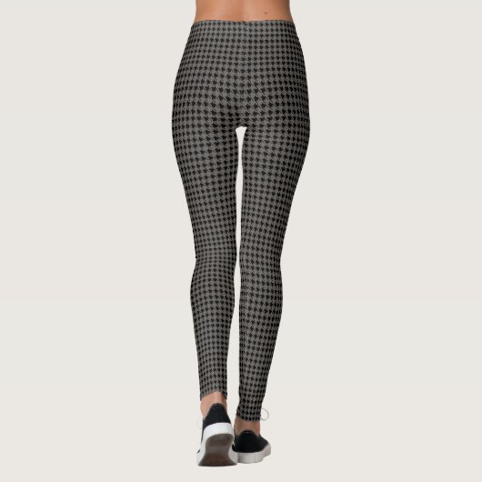 Grey Houndstooth Leggings (Achterkant)