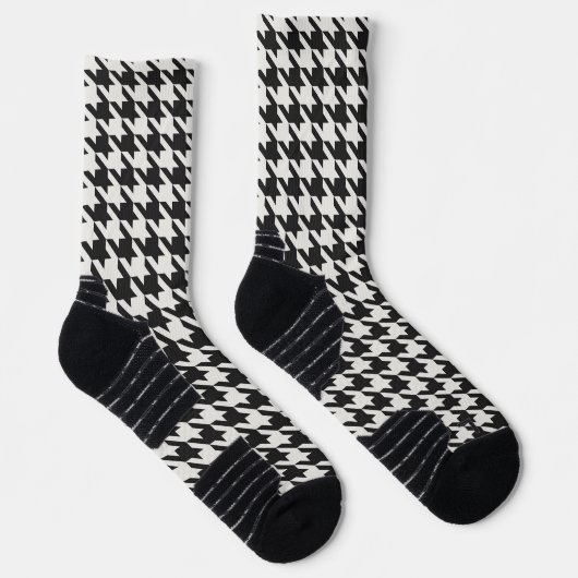 Grey Houndstooth Sokken (Rechts)