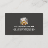 Grey House Lijst Handyman Gereedschap Visitekaartje (Achterkant)