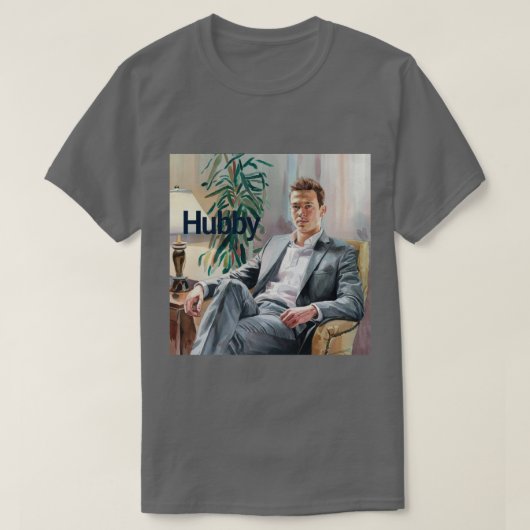 Grey Hubby T-shirt (Design voorkant)