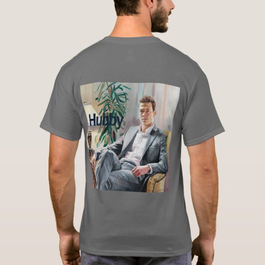 Grey Hubby T-shirt (Achterkant)