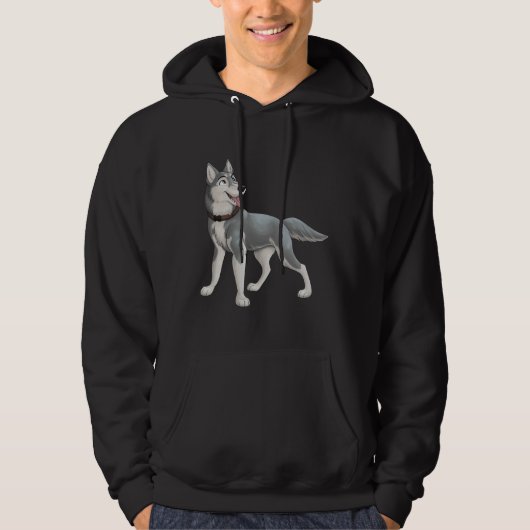 Grey Husky Hoodie (Voorkant)