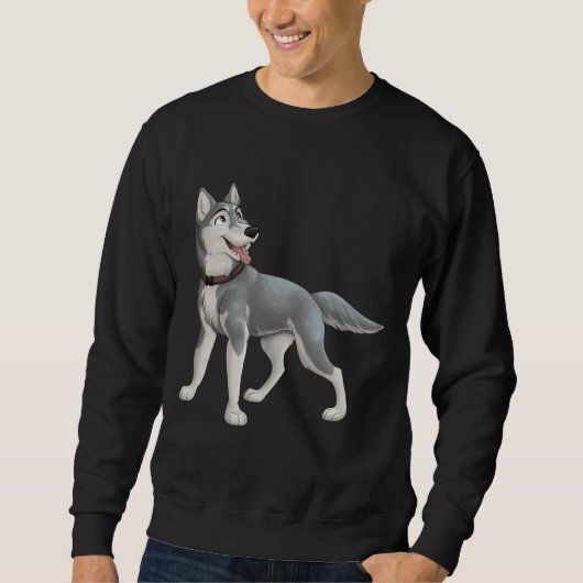 Grey Husky Trui (Voorkant)