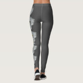Grey Idaho State Syringa Flower Leggings (Achterkant)