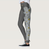 Grey Idaho State Syringa Flower Leggings (Links)