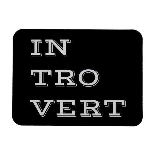 Grey Introvert Flexi Magnet Magneet (Horizontaal)