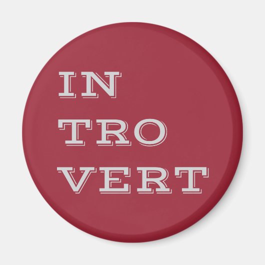 Grey Introvert Magnet (Voorkant)