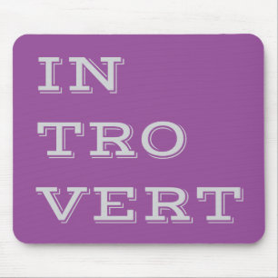 Grey Introvert Mousepad Muismat
