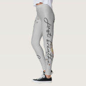 Grey Just Breathe Dandelion Inspirerend Yoga Leggings (Links)