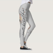 Grey Just Breathe Dandelion Inspirerend Yoga Leggings (Rechts)