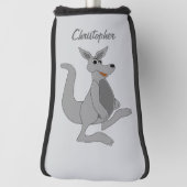 Grey Kangaroo Design Golfheadcover (Draai 90)