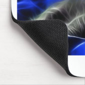 Grey Kitten Awakes Muismat (Hoek)