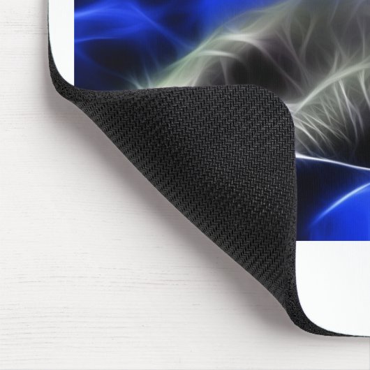 Grey Kitten Awakes Muismat (Hoek)