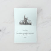 Grey Kitten gepersonaliseerde gevouwen notitie Kaa Notitiekaartje (Binnen)