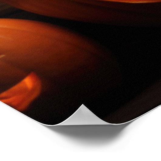 Grey Kitten Halloween Poster (Hoek)