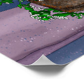 Grey Kitten in Bucket of Catnip Poster (Hoek)