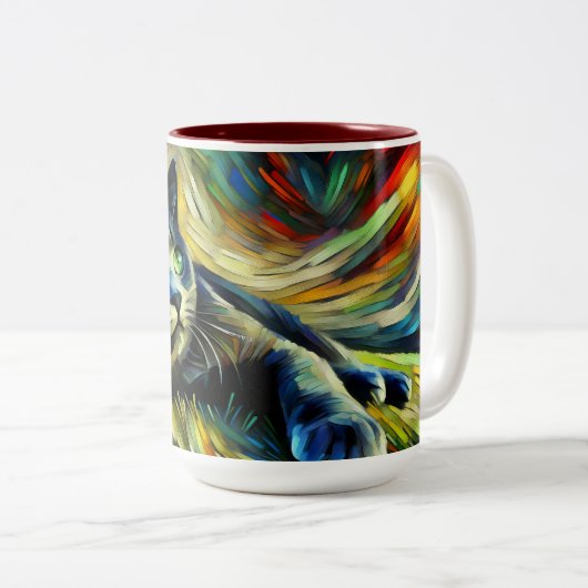 Grey Kitten Mok (Voorkant rechts)