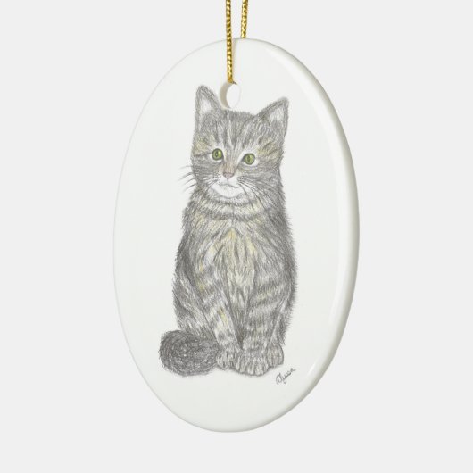 Grey Kitten Ornament (Links)