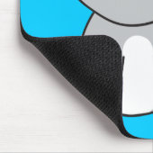 Grey Kitty Cat Mousepad Muismat (Hoek)