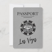 Grey Las Vegas Passport Bewaar de datum Save The Date (Voorkant)