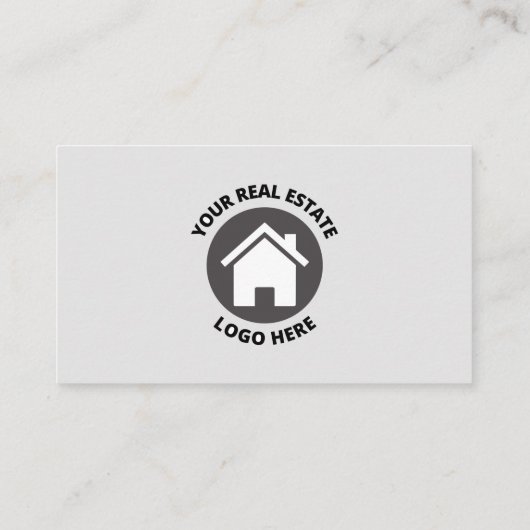 Grey Laten we het hebben over echte Estate Profess Visitekaartje (Achterkant)