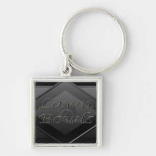 Grey Lawn Bowls Logo Design Sleutelhanger