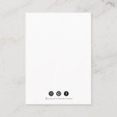 Grey Leopard Pattern Earring Display Visitekaartje (Achterkant)