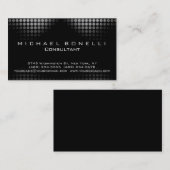 Grey Lights Black Pattern Consultant Visitekaartje (Voorkant / Achterkant)