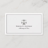 Grey Lijst Attorney Justice Scale Professional Visitekaartje (Voorkant)