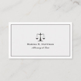 Grey Lijst Attorney Justice Scale Professional Visitekaartje