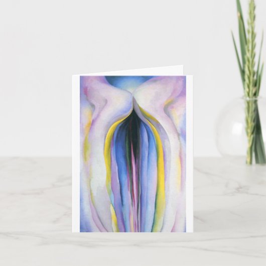 Grey Line, Georgia O'Keeffe, Kaart (Voorkant)