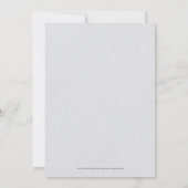 Grey Linen Simple Black Script Bachelorette Party Kaart (Achterkant)