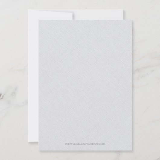 Grey Linen Simple Black Script Bachelorette Party Kaart (Achterkant)