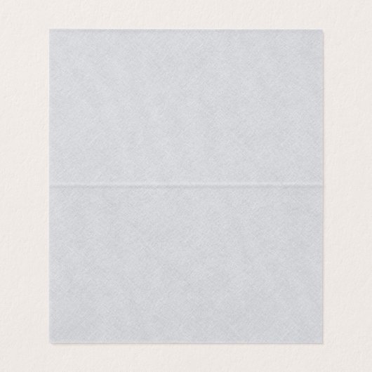 Grey Linen Simple Black Script Weduwgoedkaart Visitekaartje (Binnenkant ongevouwen)