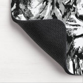 Grey Lion Mousepad - Lion Head Portret Tekening Muismat (Hoek)