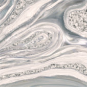 Grey liquid marble and crystal - pearl and silver sticker (Voorkant)