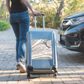 Grey liquid marble and crystal - pearl and silver sticker (Koffer Insitu)