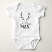 Grey Little Man Romper (Voorkant)