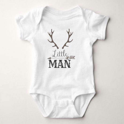 Grey Little Man Romper (Voorkant)
