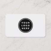 Grey Logo QR Code Professional Visitekaartje (Achterkant)